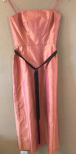 Jim Hjelm Occasions Womens Dress Pink Sash Midi Strapless Lined Style 68004 10