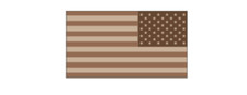 4" us flag 50 star flag desert camo reverse bumper sticker decal usa made
