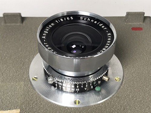 Schneider Super Angulon 65mm f/8 Lens Synchro Compur Shutter w/ 5.5x5.5” Board - Picture 3 of 20