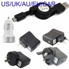 Retractable micro usb charger for Htc C715E Evo Design 4G Touch Hd2 Leo  car