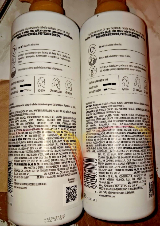 НАБОР ШАМПУНЕЙ PANTENE KERATINA Y ACONDICIONADOR - Изображение 3 из 3