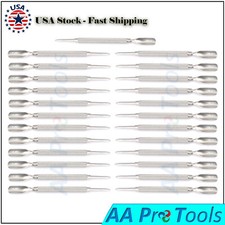 25 Pcs Stainless Steel Nail Art Manicure Cuticle Spoon Pusher Remover Tool New