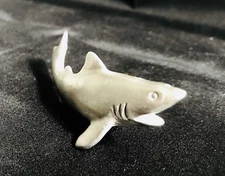 Pewter Silver Great White Shark Week Jaws Fish Ocean Beach 2-3/4” Figurine B