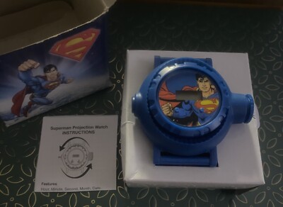 2013 Avon Accutime Superman Projection Watch - DC  Comics - Rare & New in Box