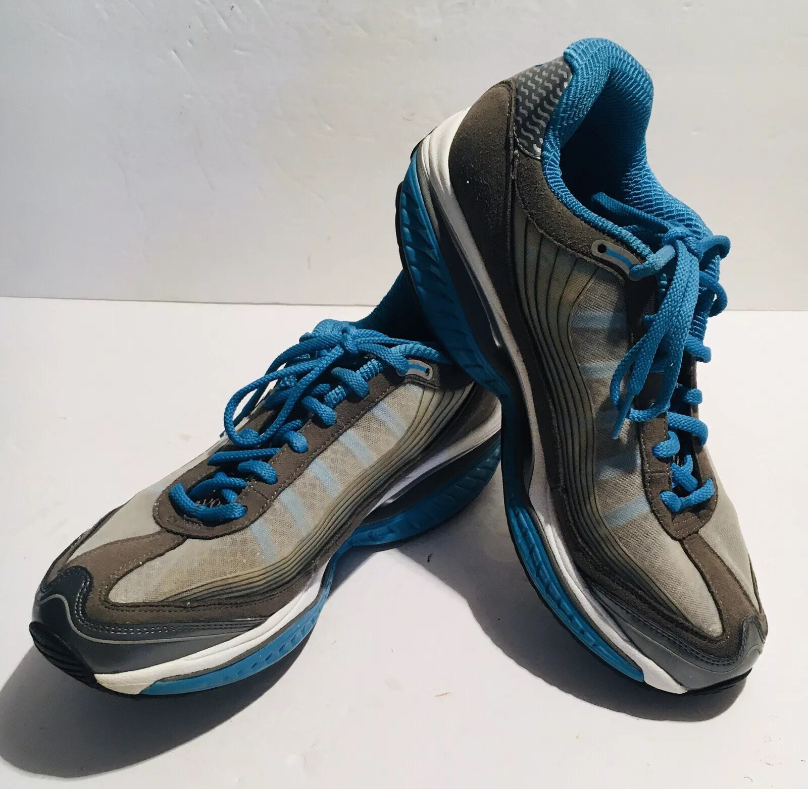 SKECHERS Shape-Ups SRR Women’s Walking Fitness Shoes Blue / Grey Size 9 M