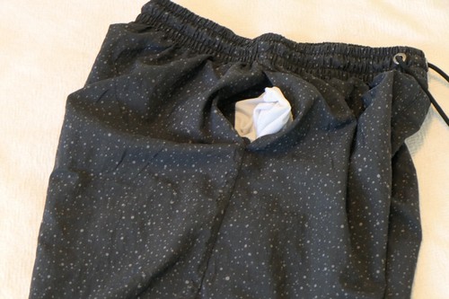 Jordan Shorts Mens Medium Black Gray Lined 9” Inseam Jumpman Drawstring Pockets - Picture 9 of 15