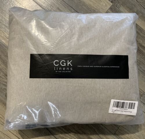 CGK King Size Sheet Set Breathable & Cooling Sheets Deep Pockets 4 Piece Set