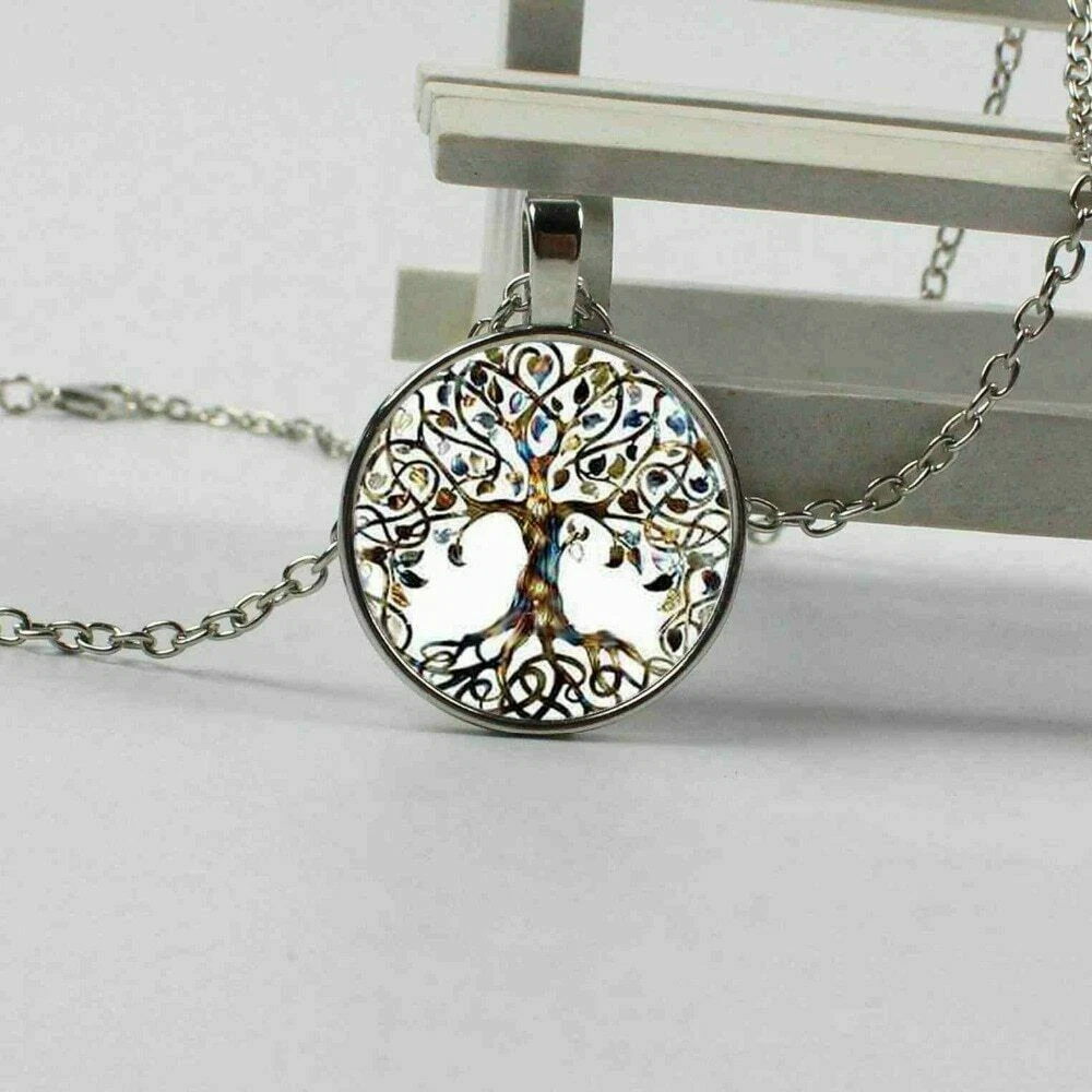 Pendentif Arbre De Vie En Or Blanc 18 Carats - Création Sculpturale Signée Franco Rutigliano, Neuf Avec étiquettes