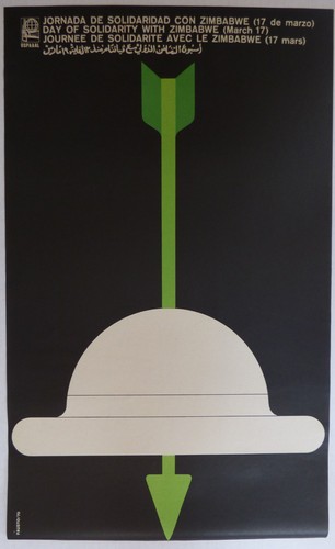 Sale / DAY OF SOLIDARITY WITH ZIMBABWE Original 1970 Cuban OSPAAAL Poster / CUBA - Picture 1 of 5