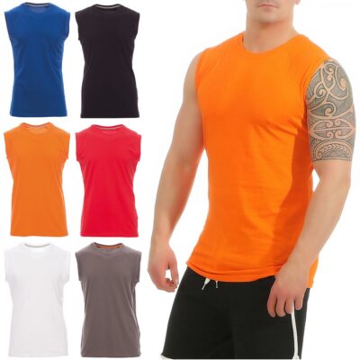 Herren Tank Top Trägershirt Tanktop T-Shirt Ärmellos Muskelshirt Sport Fitness