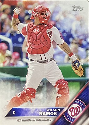 2016 Topps Series Two #658 Wilson Ramos Washington Nationals Baseball Card