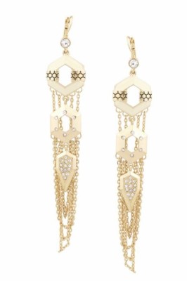 Belle Noel Kim Kardashian Honey Hexagon Drop Earrings