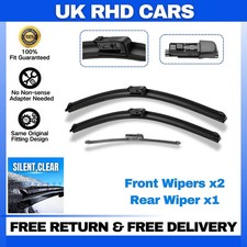Front and Rear Windscreen Wipers For Skoda Octavia 2014-2024 24"19"16"