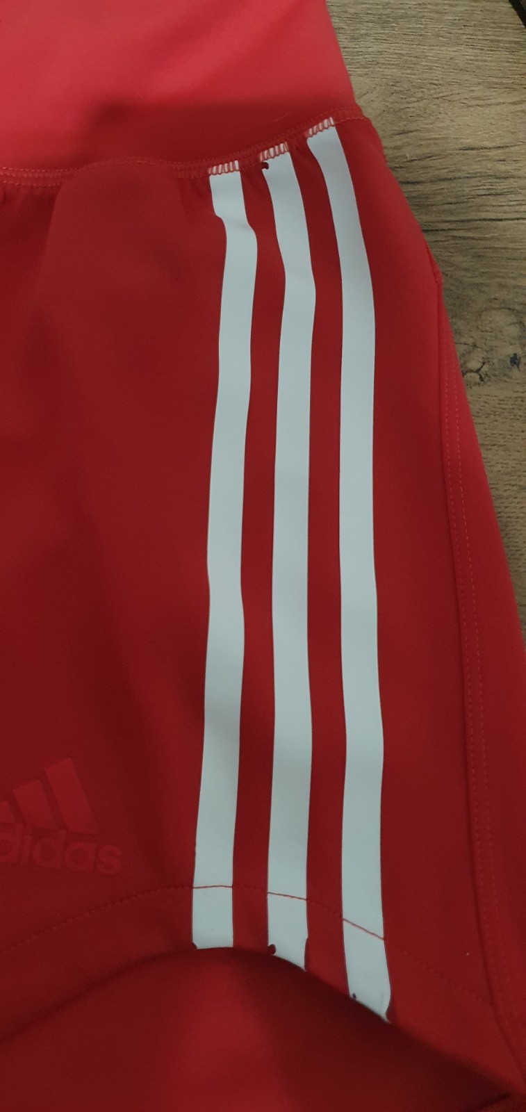 Y2K Ladies Adidas  Harry Styles Rare Vintage Red Shorts Classic white stripes-XL image 5