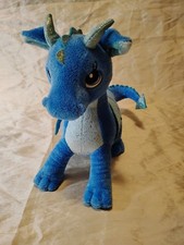     Aurora World Plush Sparkle Tales - INDIGO the Blue Dragon 12  great Condition