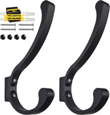 Coat Hooks for Wall, Heavy Duty Large Wall Hooks for Hanging Wall Mounted Metal