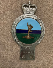 VINTAGE 1950s ROYAL CORPS OF SIGNALS CAR BADGE~ N0. L 1114. Royal Signals Badge