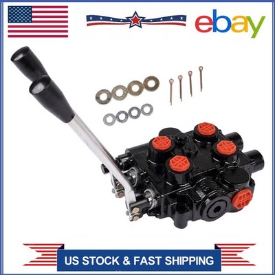 25 GPM Hydraulic Control Valve 3000 PSI Double Spool 3/4'' NPT RD522CCAA5A4B1