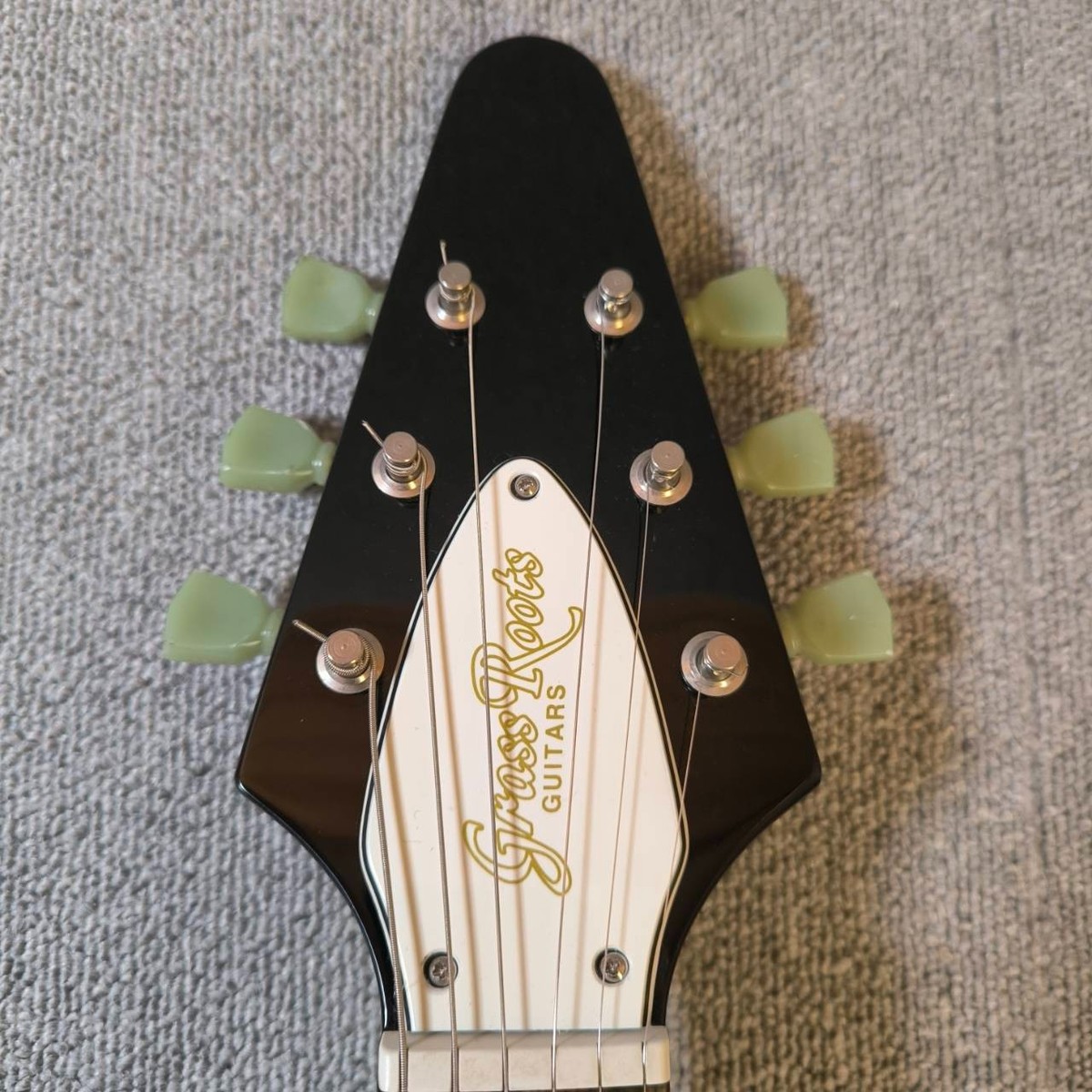 ギター GrassRootsLesPaul GrassRoots By ESP G-FV-58 Electric Guitar Black About 2.9 Kg