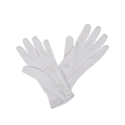 Wicked Costumes - Herrenhandschuhe mit Druckknopfverschluss (weiß) - Herren