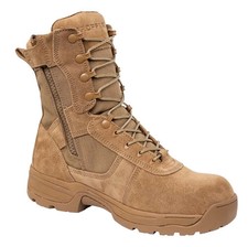Propper&reg; Series 100&reg; 8" Coyote Tactical Work Boots, Side Zip, Composite Toe