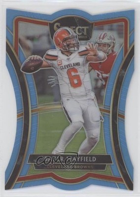 2019 Select Premier Level Die-Cut Light Blue Prizm 22/99 Baker Mayfield #173 0ls