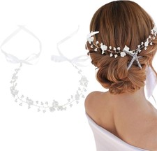 Blumenkronen Haarband mit Haarspangen f&uuml;r M&auml;dchen Hochzeit Kommunion Event