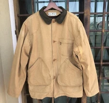 L.L.Bean Canvas barn/field chore coat with corduroy collar Men’s Size Medium