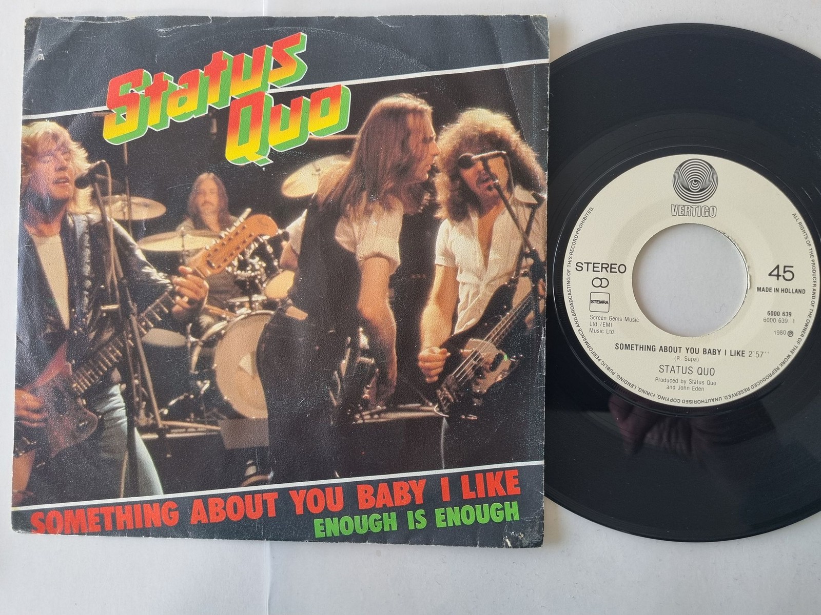 Status Quo - Something About You Baby I Like 7'' Vinyl Holland