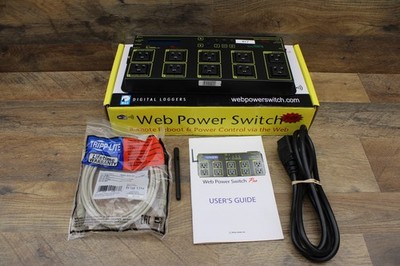 Digital Loggers Web Power Switch Pro 8-Outlet 15A Web Power Controller, Black