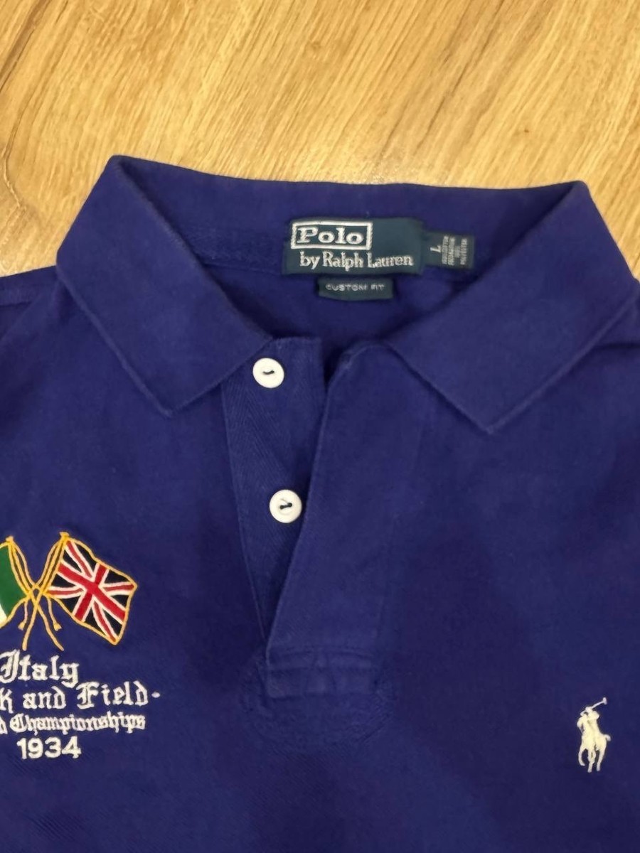 Polo Ralph Lauren Italy Polo Shirt Mens Size L Vintage Chief Keef
