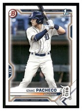 2021 Bowman Draft #BD-46 Izaac Pacheco Detroit Tigers Baseball Card 34133