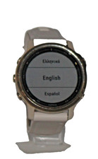 Garmin Fenix 6s Sapphire  Light Gold   42mm case *Very Good Condition*