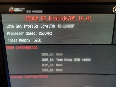 ASRock Z690M PG RIPTIDE/D5 LGA 1700 (14th,13th,12th Gen) DDR5 Intel Z690 SATA 6G