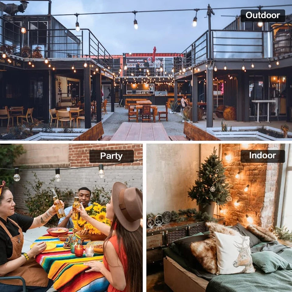 G40 Replacement Bulbs 25-Pack, 5W E12 (C7) Candelabra Base Clear Glass Bulbs - D - Image 3 of 4