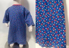 Vintage 70s Kids Ditsy Floral Calico Print Smock Dress Size 2T