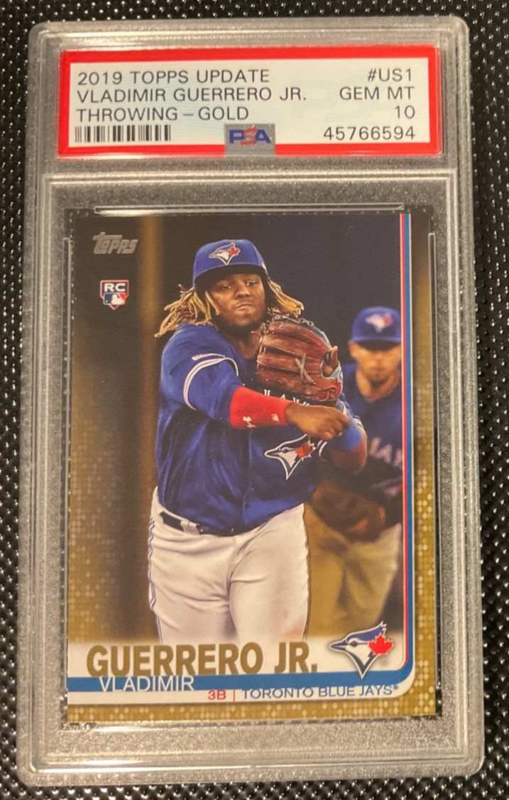 2019 Topps Update Vladimir Guerrero Jr. #US1 GOLD 830/2019 Rookie RC PSA 10