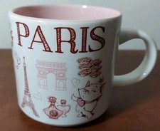 Kitschy Walt Disney Artistrocats Paris Allover Icons Ceramic Stacking Mug 