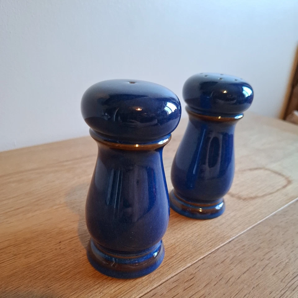 Denby Imperial Blue - 4" Salt and Pepper Pots / Cruet - Image 4 of 4