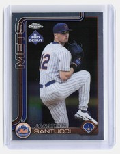 Jonathan Santucci 2025 Topps Pro Debut #PDC-150 Chrome RC - Mets