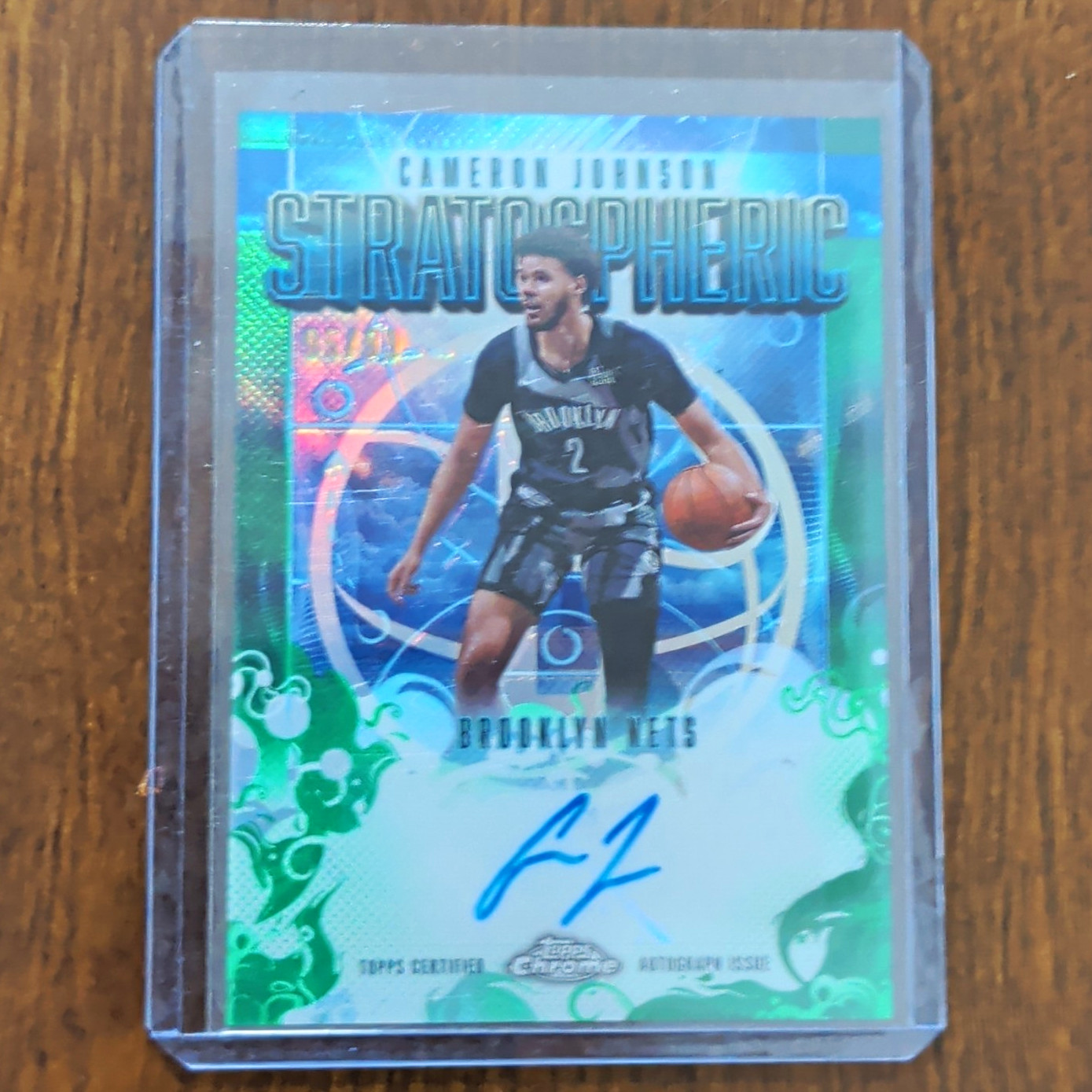 Topps Chrome 2025-26 Cameron Johnson Stratospheric Signatures Auto SM-CJ /99