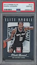 2012 Panini Elite #215 Kawhi Leonard /599 RC Rookie Gem Mint PSA 10