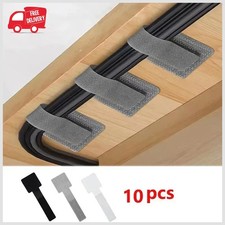 Reusable Cable Ties Cord Organizer Self Adhesive Adjustable Wire Straps Desk