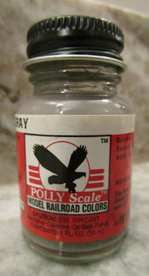 FLOQUIL POLLY SCALE RAILROAD MODEL PAINT - 1oz 1 oz OUNCE - PACEMAKER GRAY