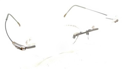 Silhouette 7554 40 6054 Titanium Blue Green Rimless Eyeglasses Frames 135 Unisex