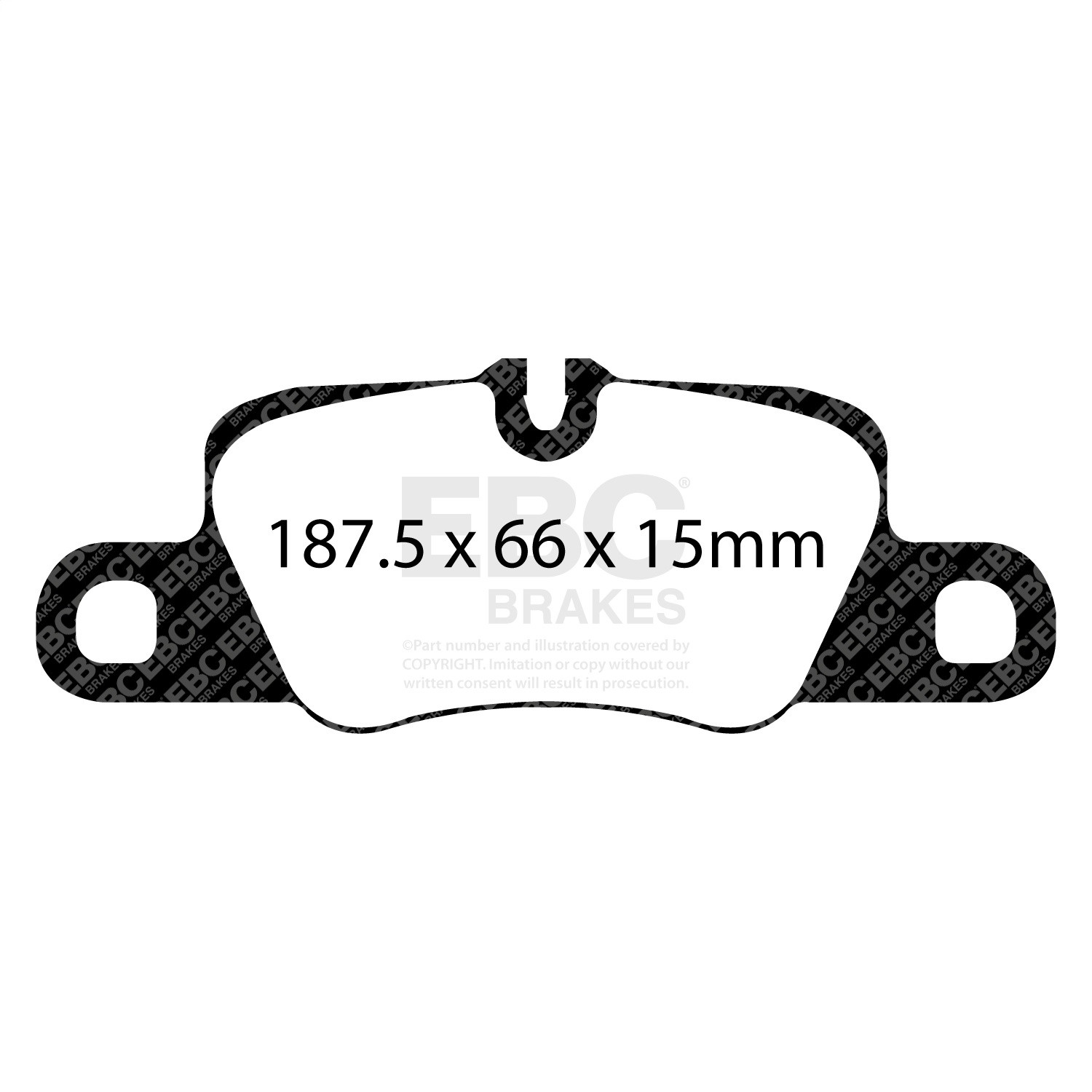 EBC Brakes DP41858R Yellowstuff Street And Track Brake Pads Fits 911 Panamera