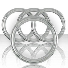Set Of Four 16 Polished Stainless Steel 1 12 Deep Wheel Trim Rings Set Of Four 16 Polished Stainless Steel 1 12 Deep Wheel Trim Rings