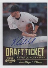 2011 Playoff Contenders Draft Tickets Signatures Kevin Quackenbush Auto 0p8