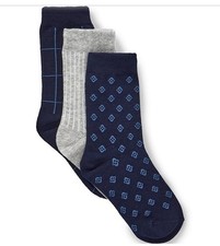 Class Club Boys 3-Pack Fashion Dress Socks NWT size XS Shoe Size 6-11.5
