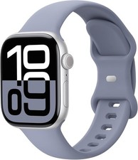 Soft Silicone Strap Compatible with Apple Watch Series 7 44mm Hot Pink